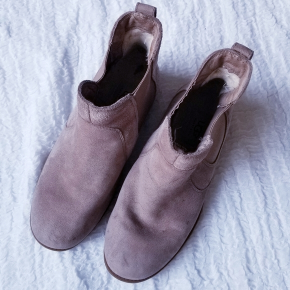 Ugg Chelsea Bonham Ankle Boots Brown Suede - Picture 6 of 7